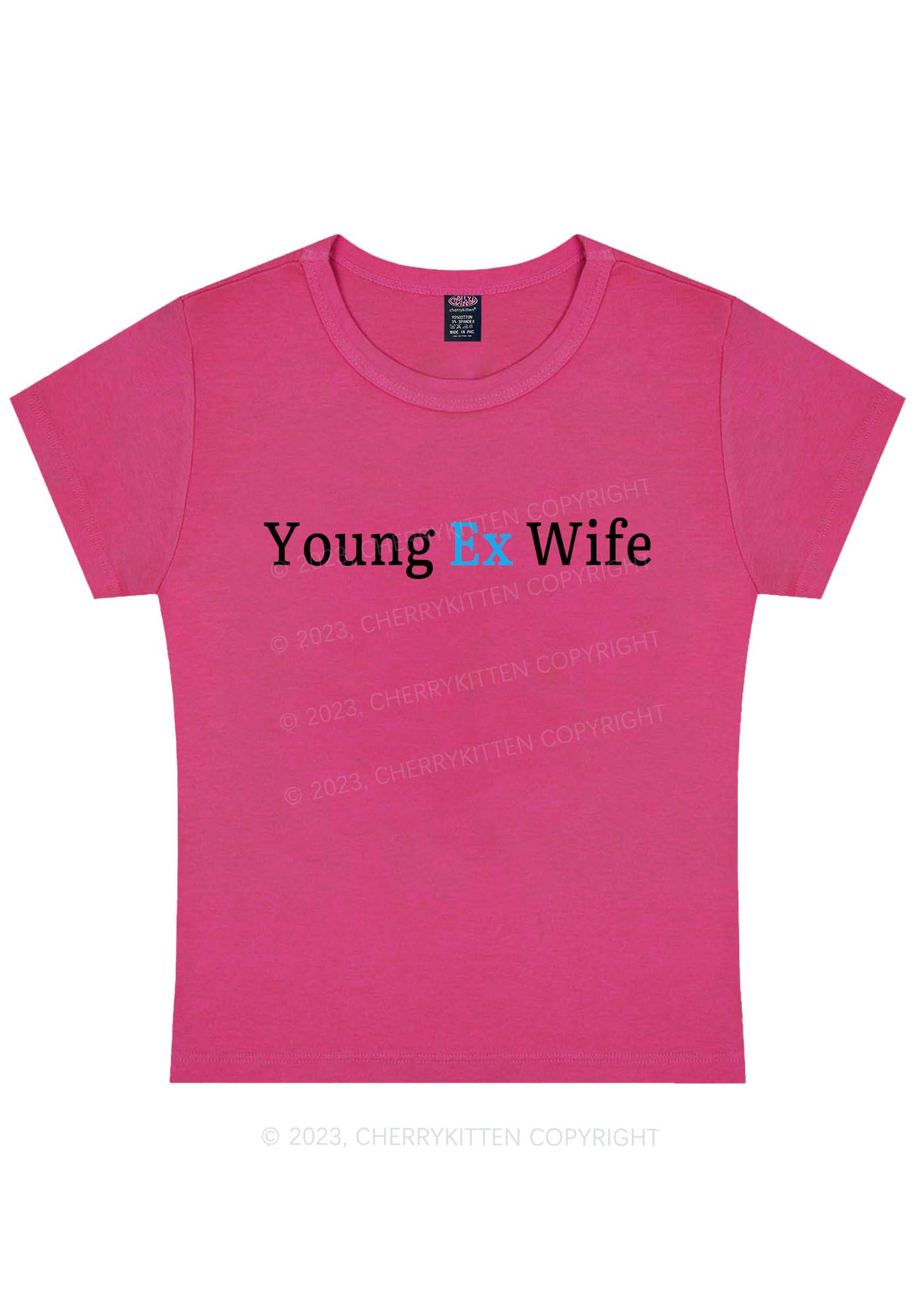 Young Ex Wife Y2K Baby Tee Cherrykitten