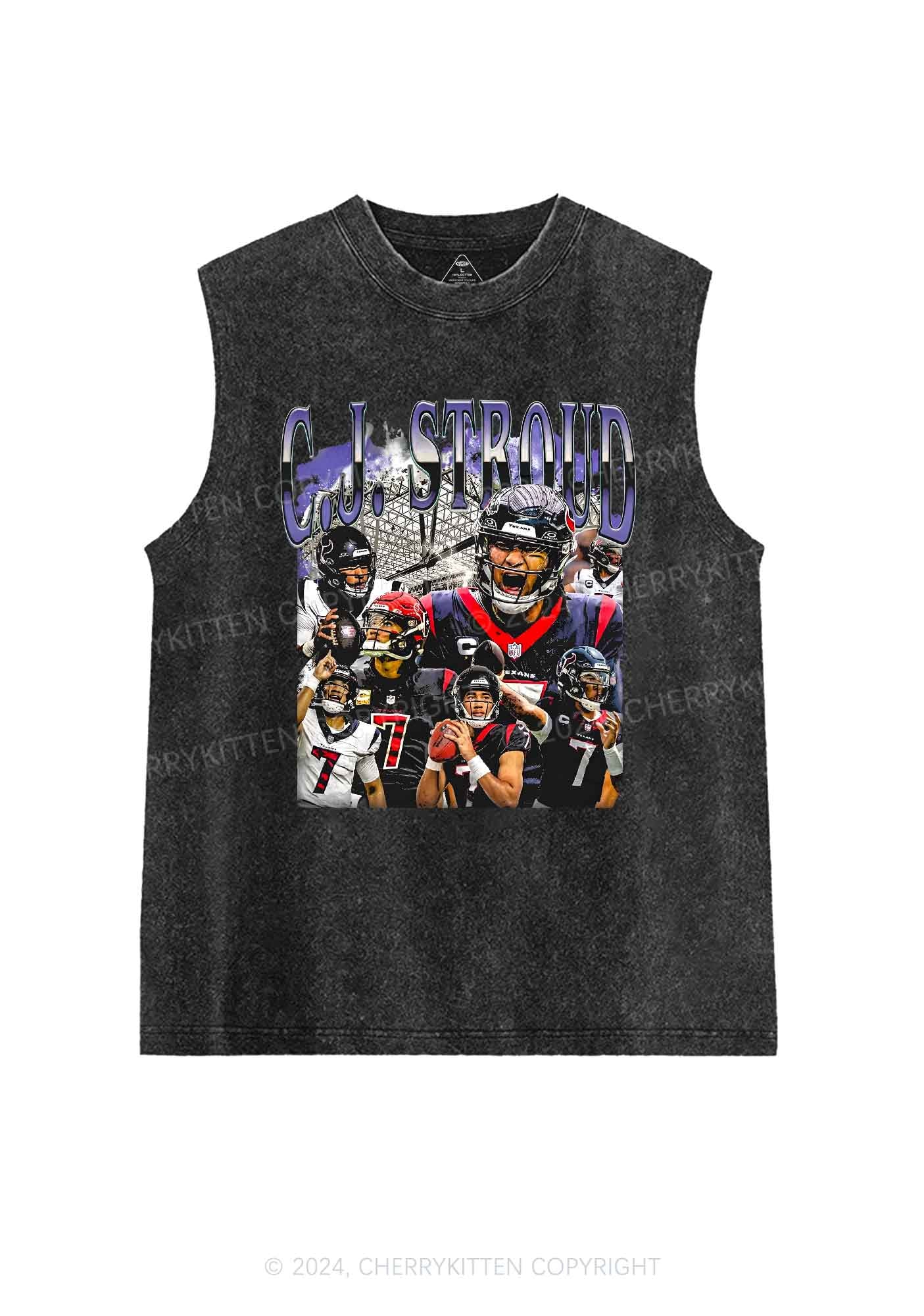 Football CJ Y2K Super Bowl Washed Tank Cherrykitten