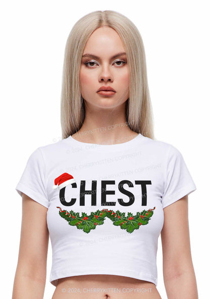 Christmas Chest Y2K Baby Tee Cherrykitten