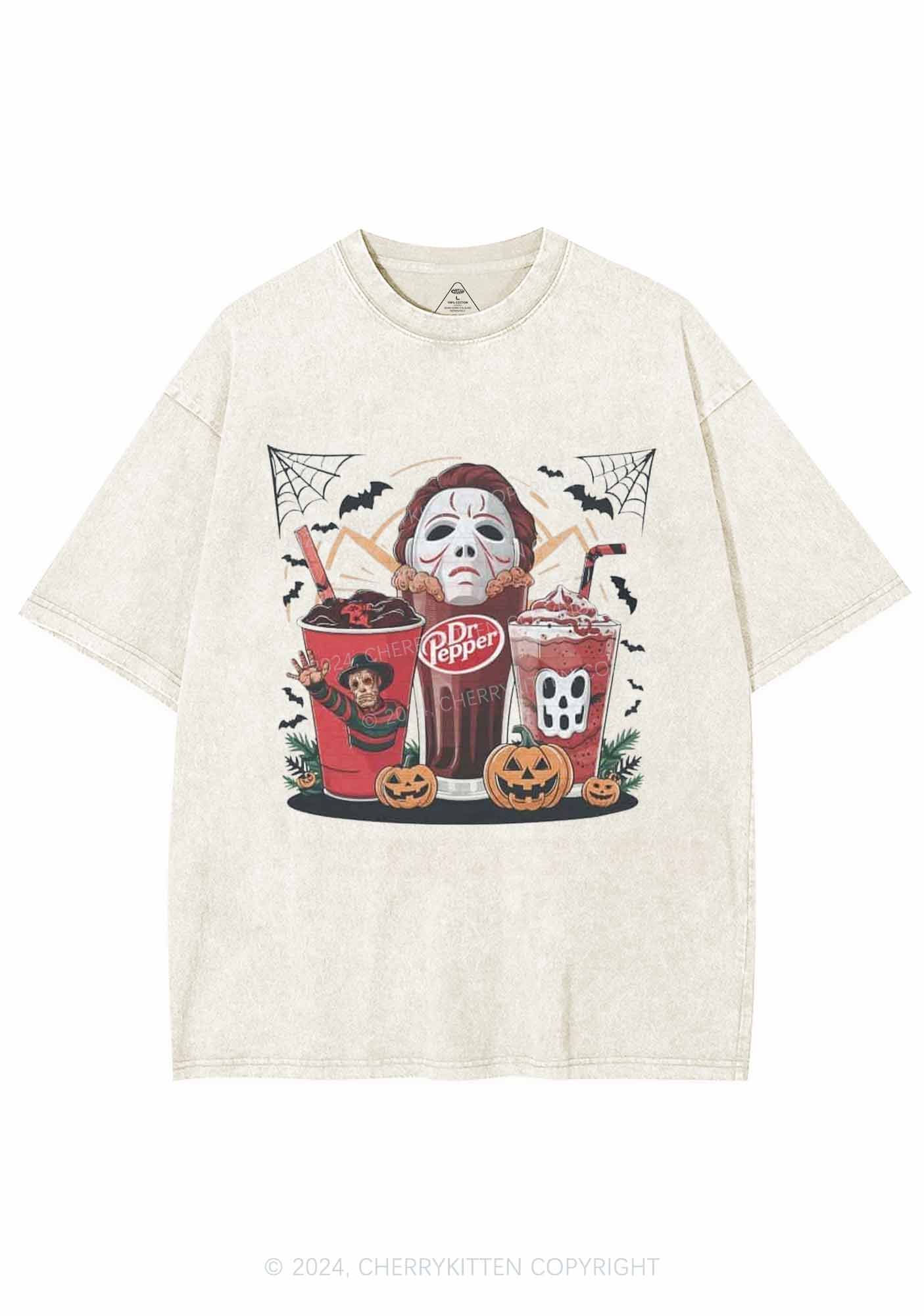 Halloween Coke Y2K Washed Tee Cherrykitten