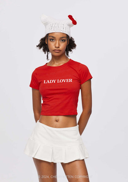 Lady Lover Y2K Baby Tee Cherrykitten