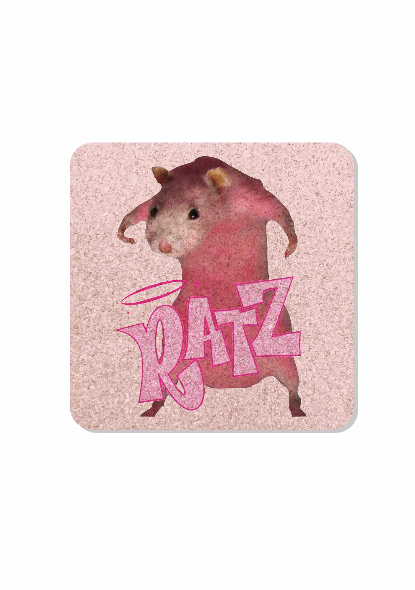 Pink Ratz Y2K Cork Coaster Cherrykitten