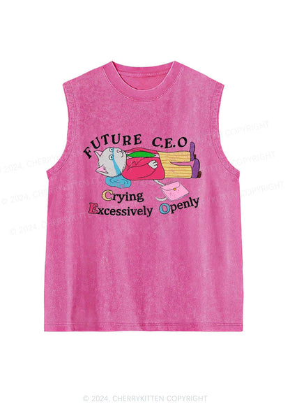 Future CEO Y2K Washed Tank Cherrykitten