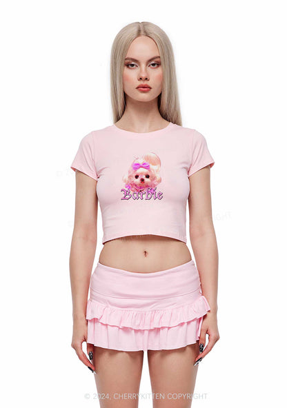 Pretty Dog Y2K Baby Tee Cherrykitten