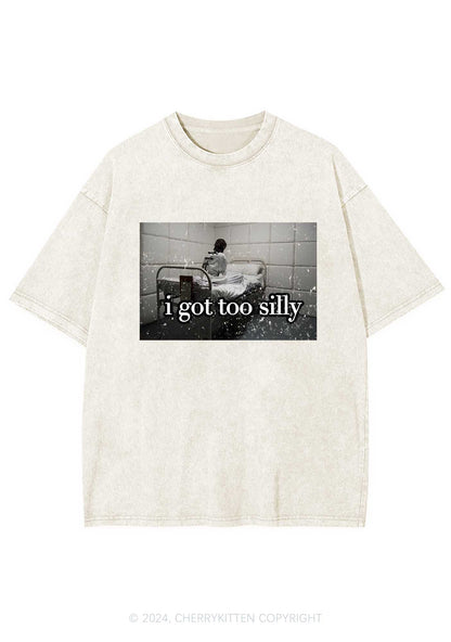 I Got Too Silly Y2K Washed Tee Cherrykitten
