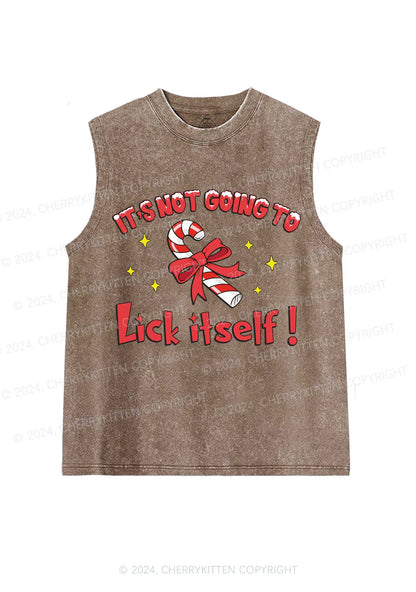 Christmas Lick Itself Y2K Washed Tank Cherrykitten