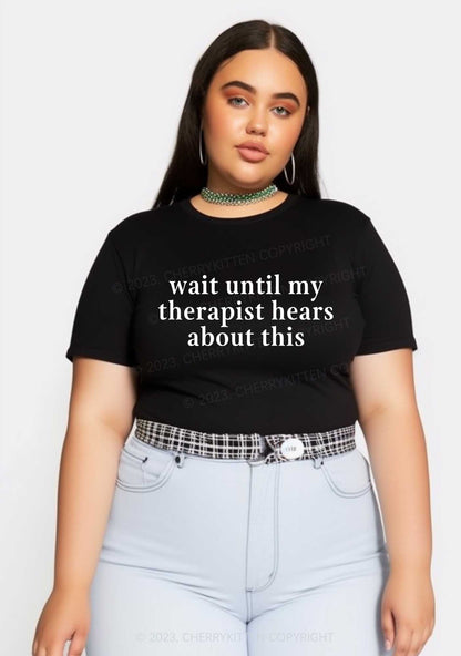 Curvy My Therapist Hears This Y2K Baby Tee Cherrykitten