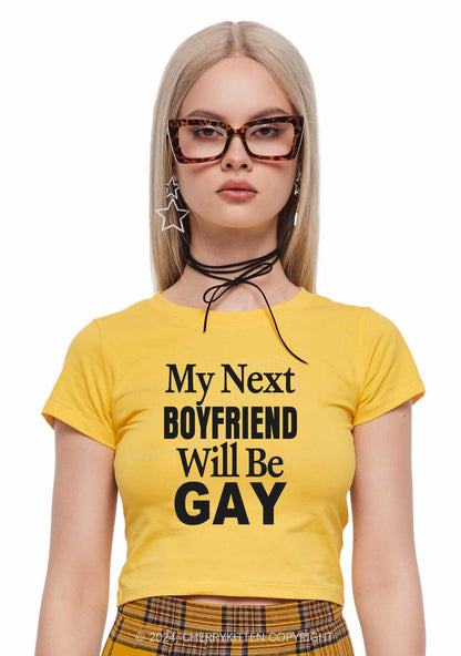 Next Boyfriend Gay Y2K Baby Tee Cherrykitten