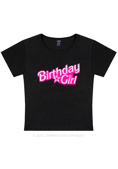 Curvy Barb Birthday Girl Y2K Baby Tee Cherrykitten