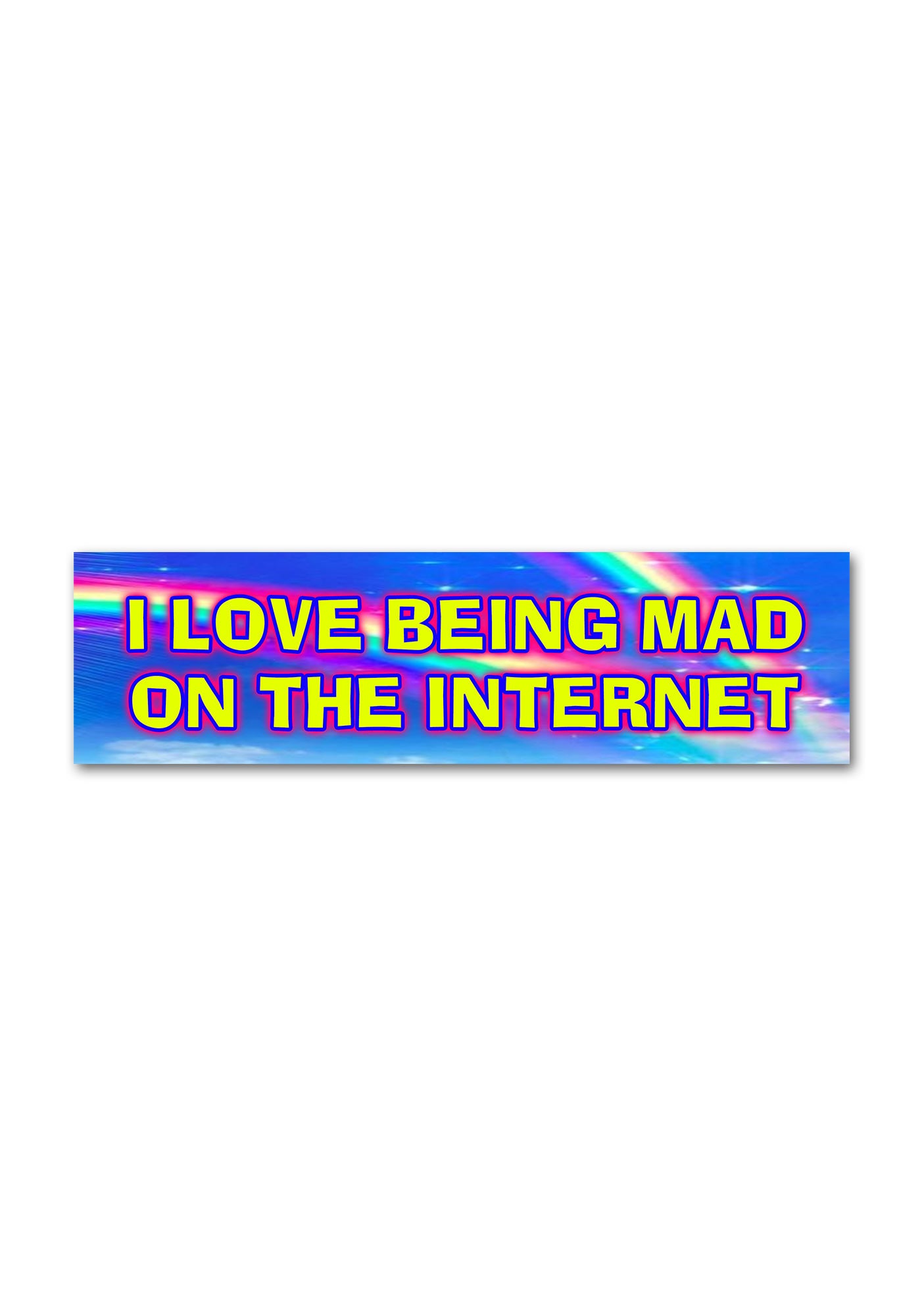 I Love Being Mad Y2K Car Bumper Magnet Cherrykitten