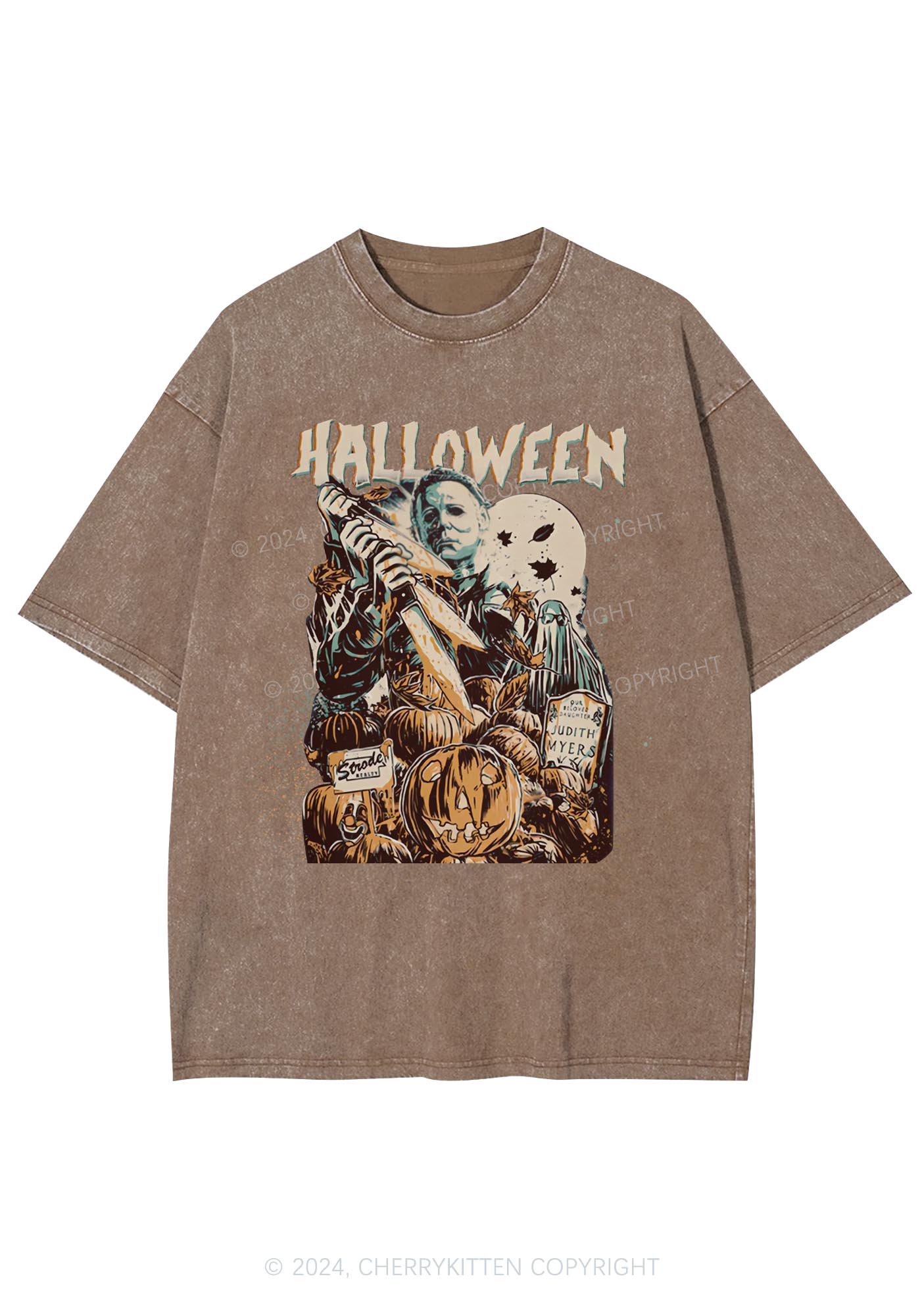 Halloween Killer Y2K Washed Tee Cherrykitten