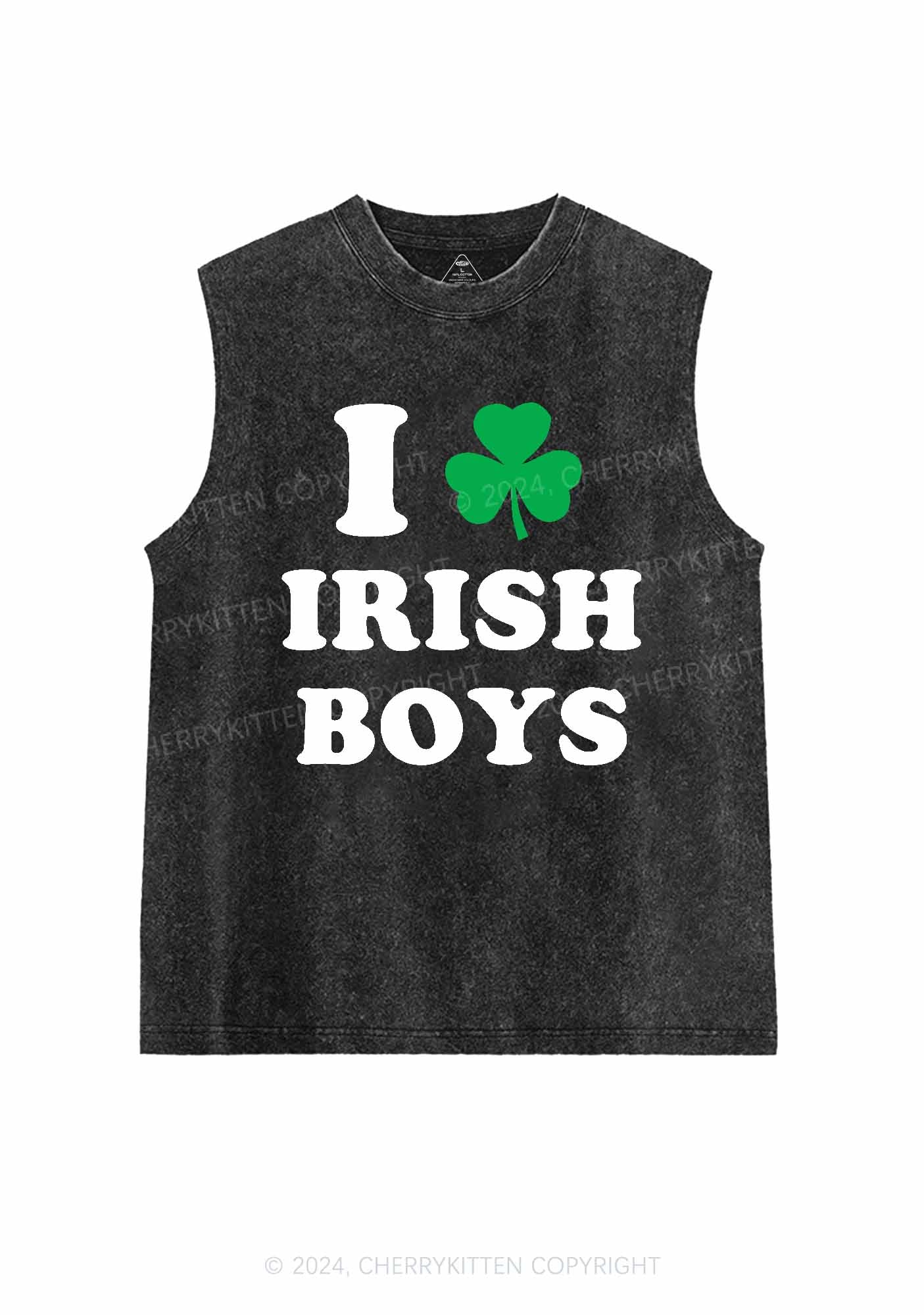 Irish Boys St Patricks Y2K Washed Tank Cherrykitten