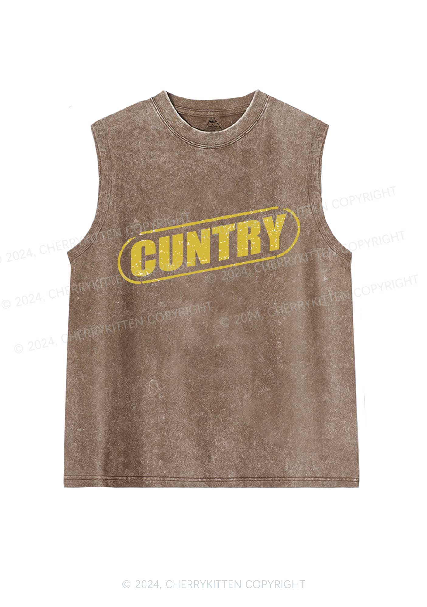 Cuntry Y2K Washed Tank Cherrykitten