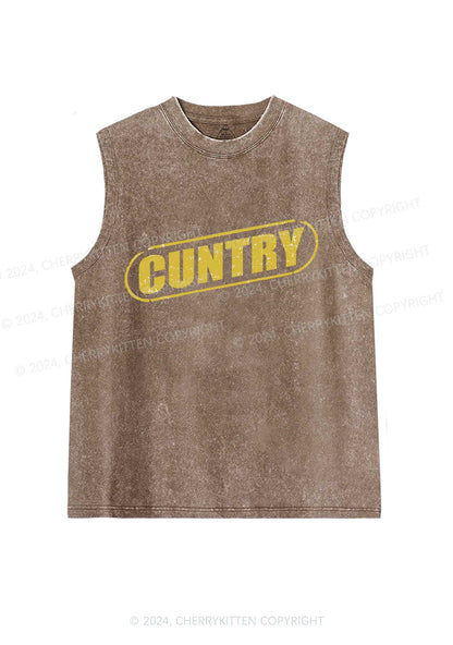 Cuntry Y2K Washed Tank Cherrykitten