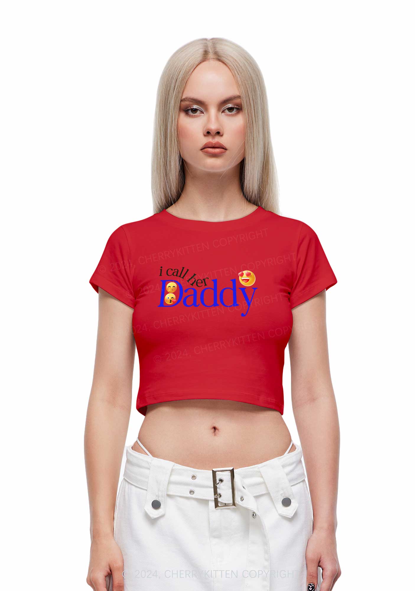 Call Her Daddy Y2K Baby Tee Cherrykitten