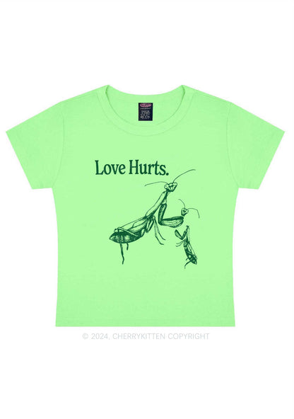 Love Hurts Y2K Valentine's Day Baby Tee Cherrykitten