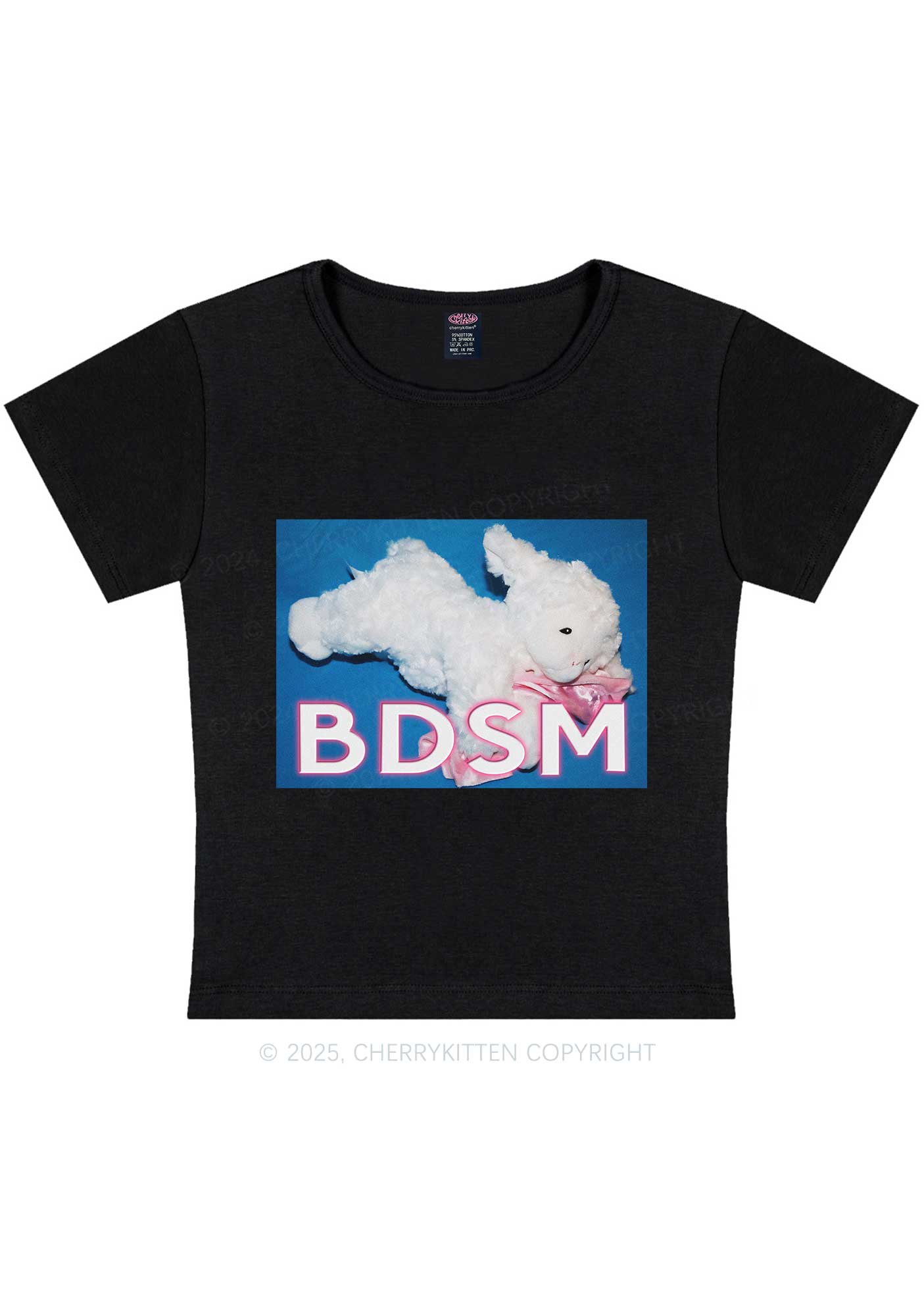 BDSM Goat Y2K Baby Tee Cherrykitten