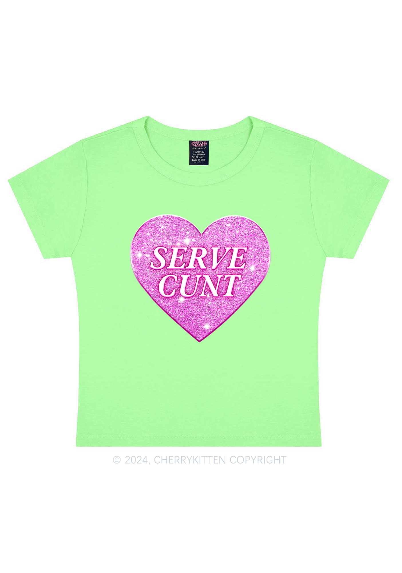 Serve Cxxt Y2K Valentine's Day Baby Tee Cherrykitten