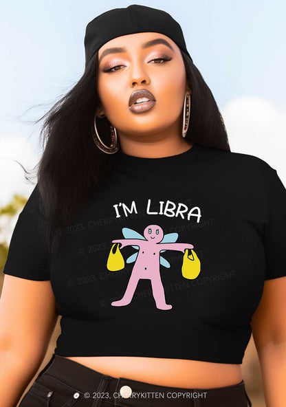 Curvy I'm Libra Y2K Baby Tee Cherrykitten