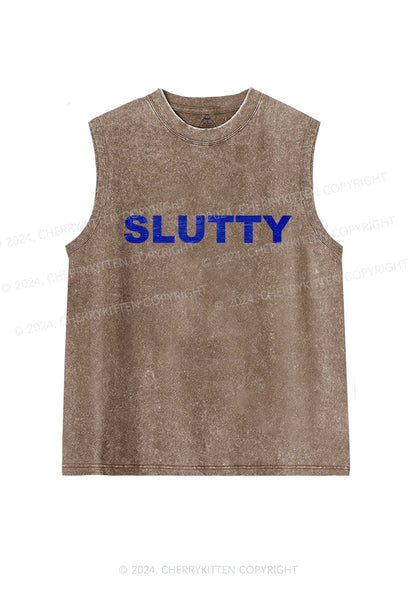 Slxtty Y2K Washed Tank Cherrykitten