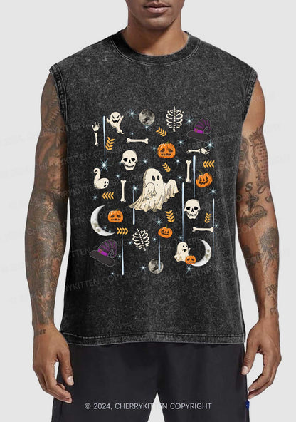 Halloween Elements Y2K Washed Tank Cherrykitten