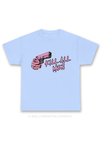 Kill All Men Y2K Chunky Shirt Cherrykitten