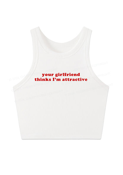 I'm Attractive Y2K Crop Tank Top Cherrykitten