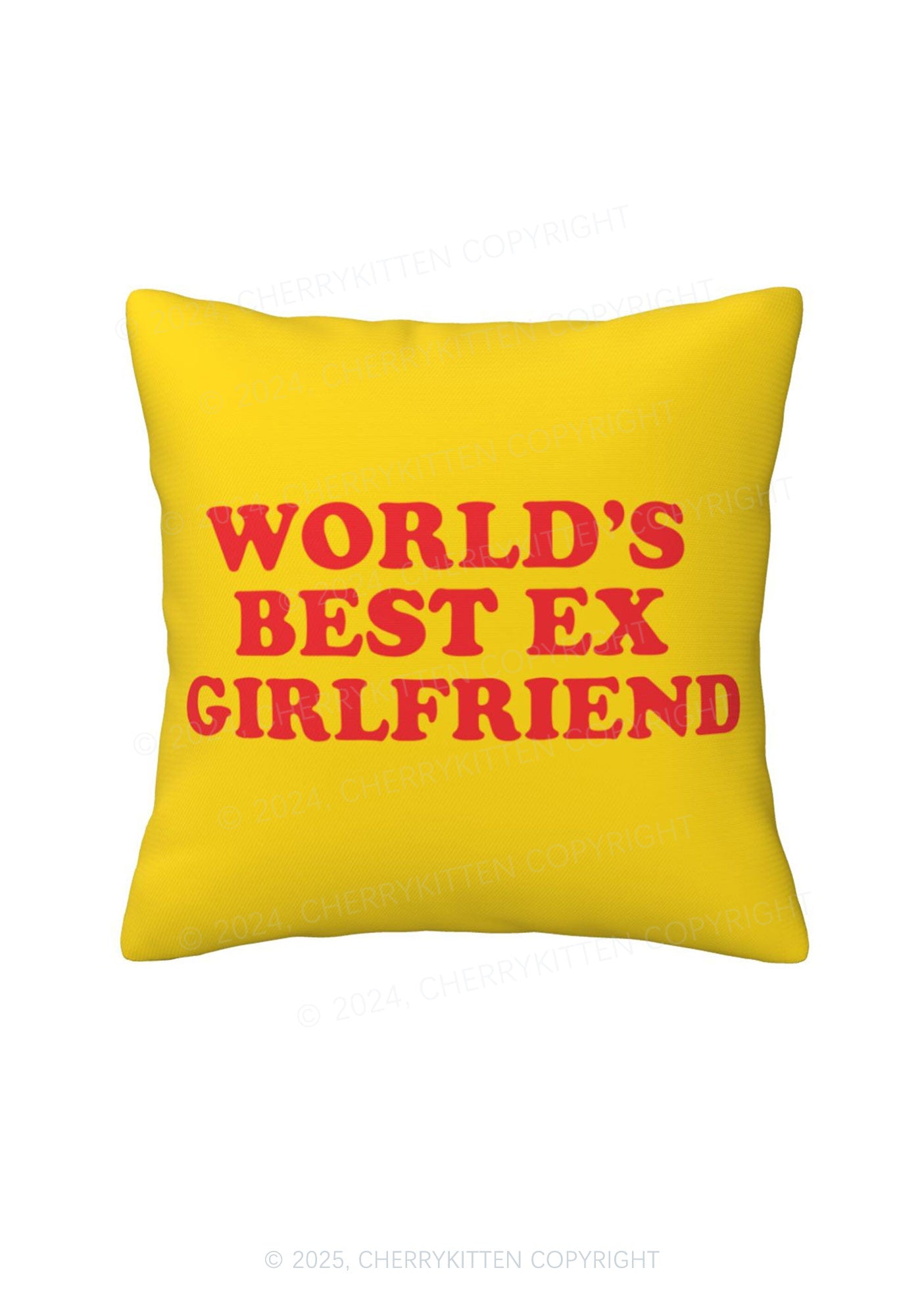 Best Ex Girlfriend Y2K Throw Pillow Cover Cherrykitten