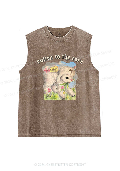 Rotten To The Core Y2K Washed Tank Cherrykitten