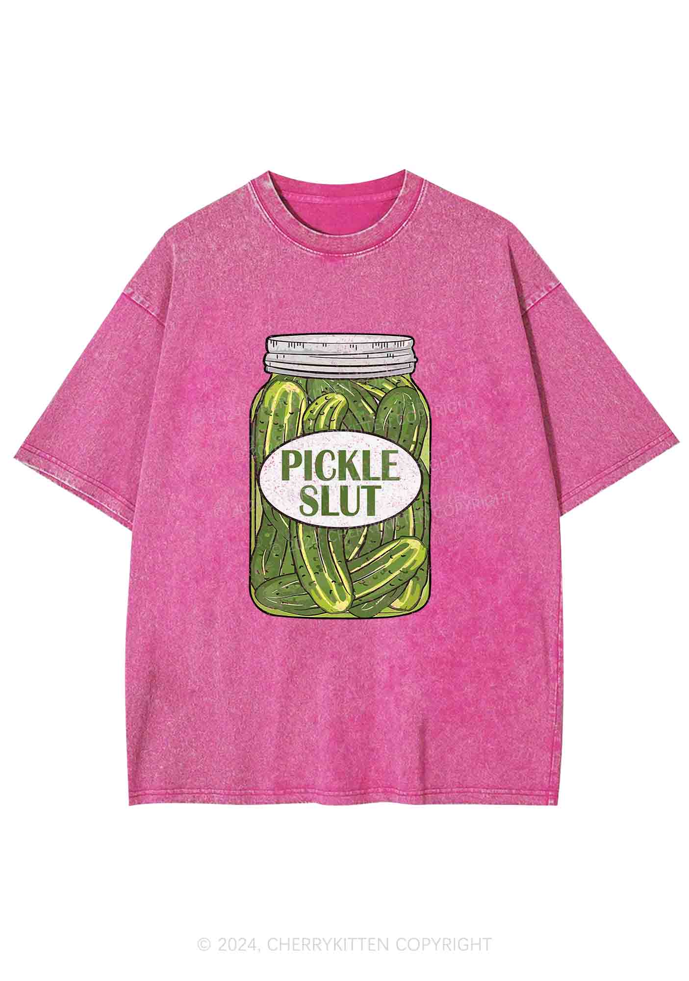 Pickle Slxt Y2K Washed Tee Cherrykitten