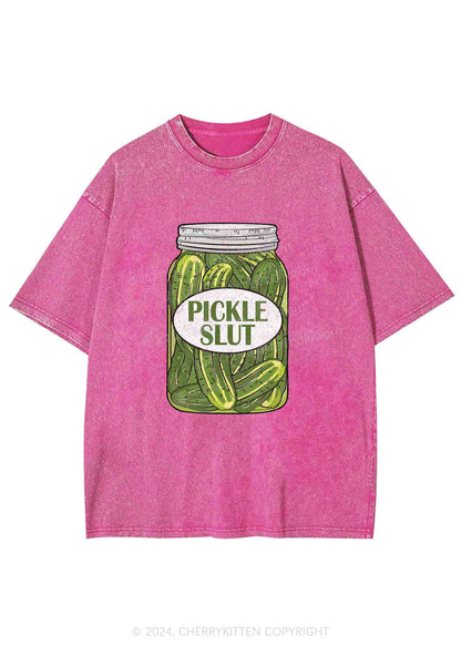 Pickle Slxt Y2K Washed Tee Cherrykitten