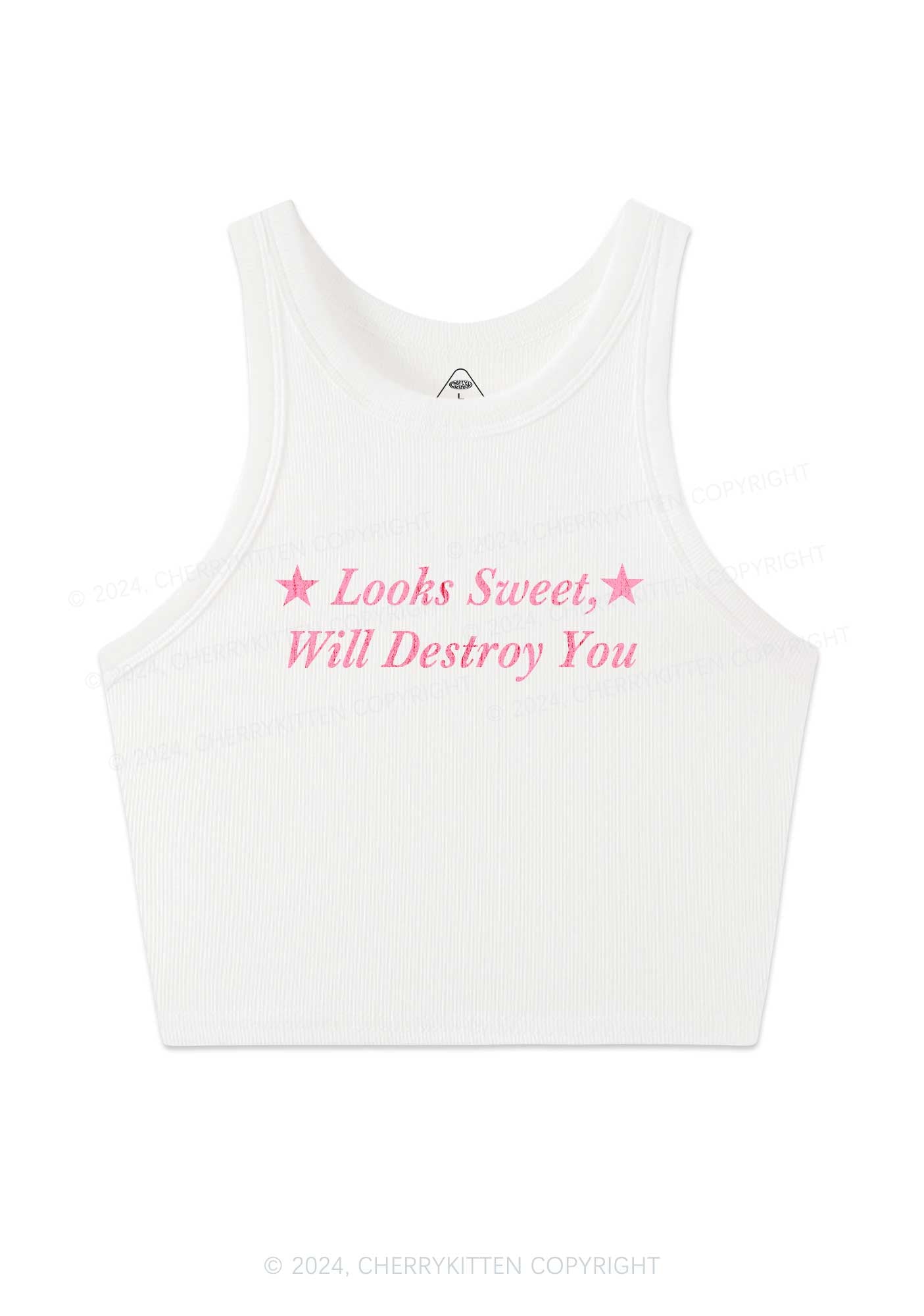 Sweet Destroy You Y2K Crop Tank Top Cherrykitten