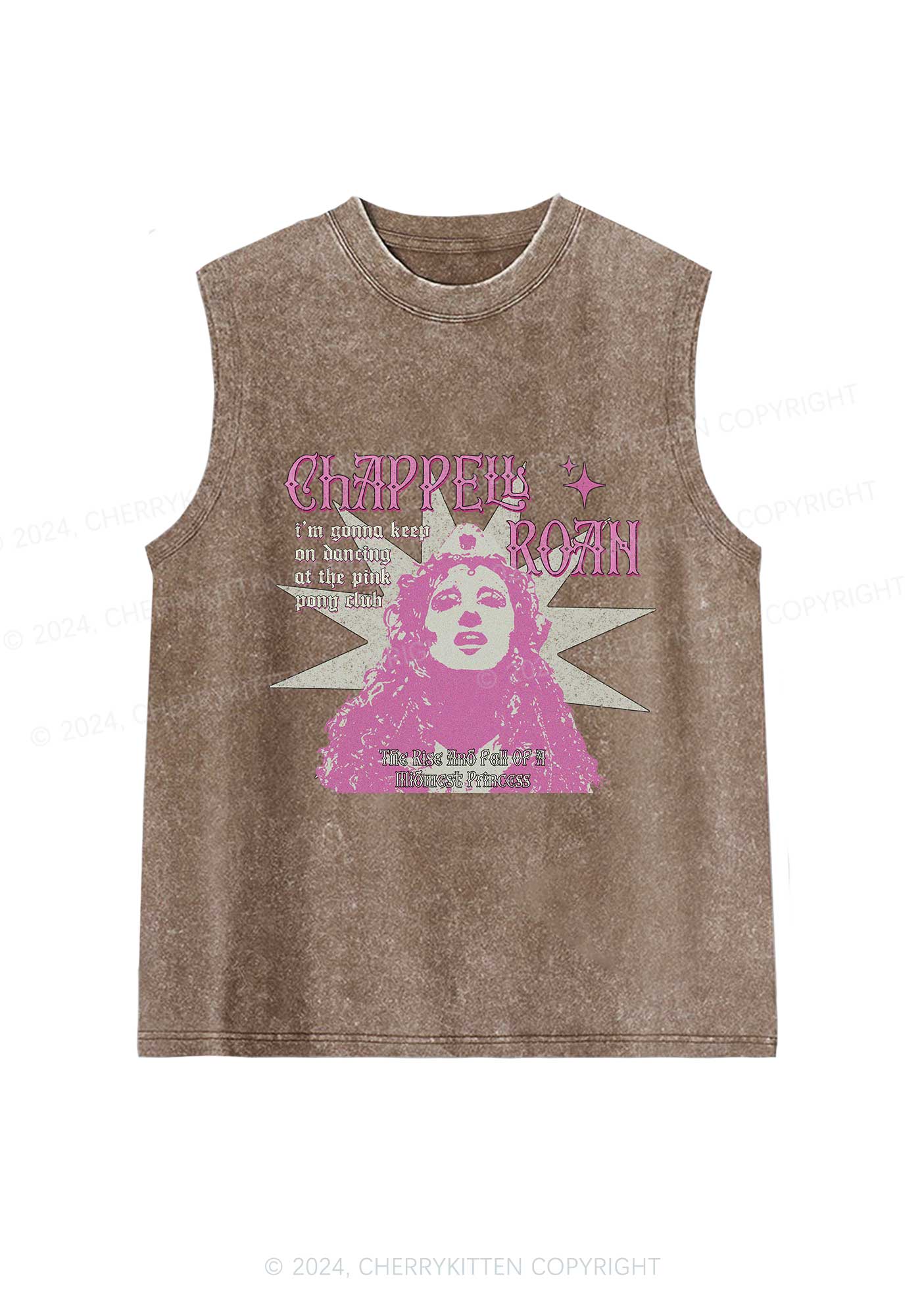 Keep On Dancing Y2K Washed Tank Cherrykitten