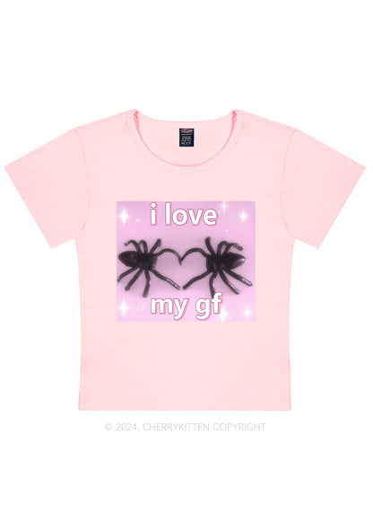 Love My Spider BF Y2K Valentine's Day Baby Tee Cherrykitten