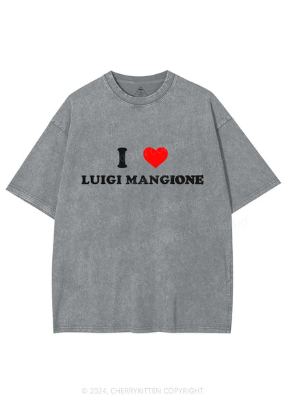 I Love Luigi Y2K Washed Tee Cherrykitten