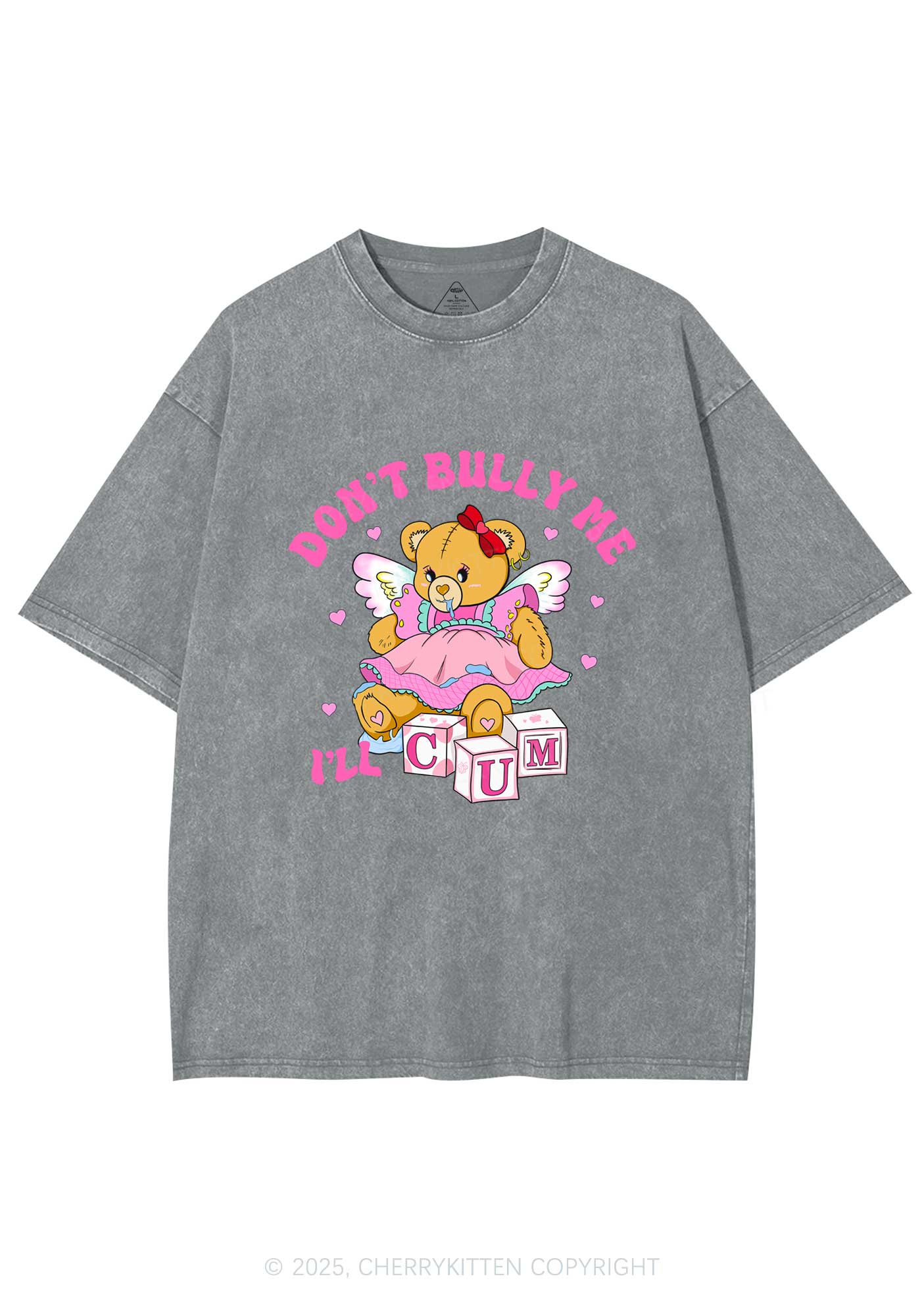 Dont Bully Bear Y2K Washed Tee Cherrykitten