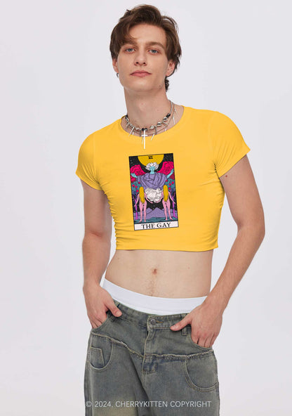 The Gay Witch Y2K Baby Tee Cherrykitten