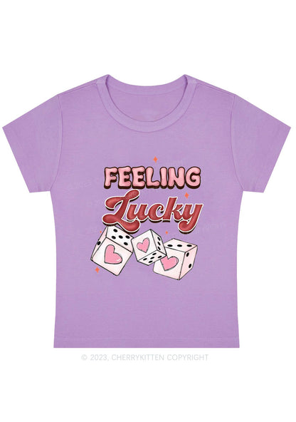 Curvy Feeling Lucky Dices Baby Tee Cherrykitten