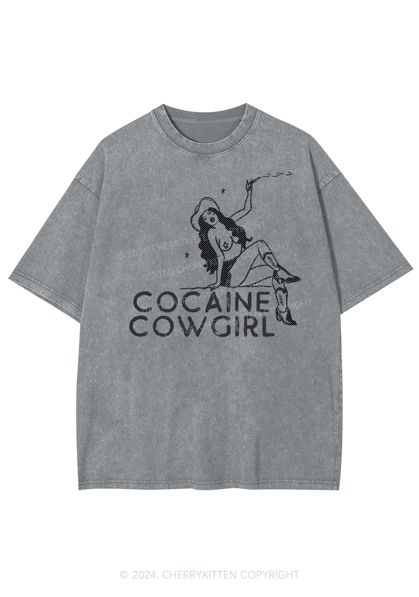 Cola Cowgirl Y2K Washed Tee Cherrykitten