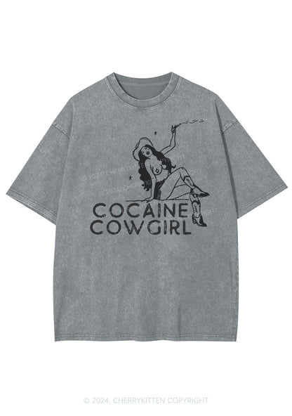 Cola Cowgirl Y2K Washed Tee Cherrykitten