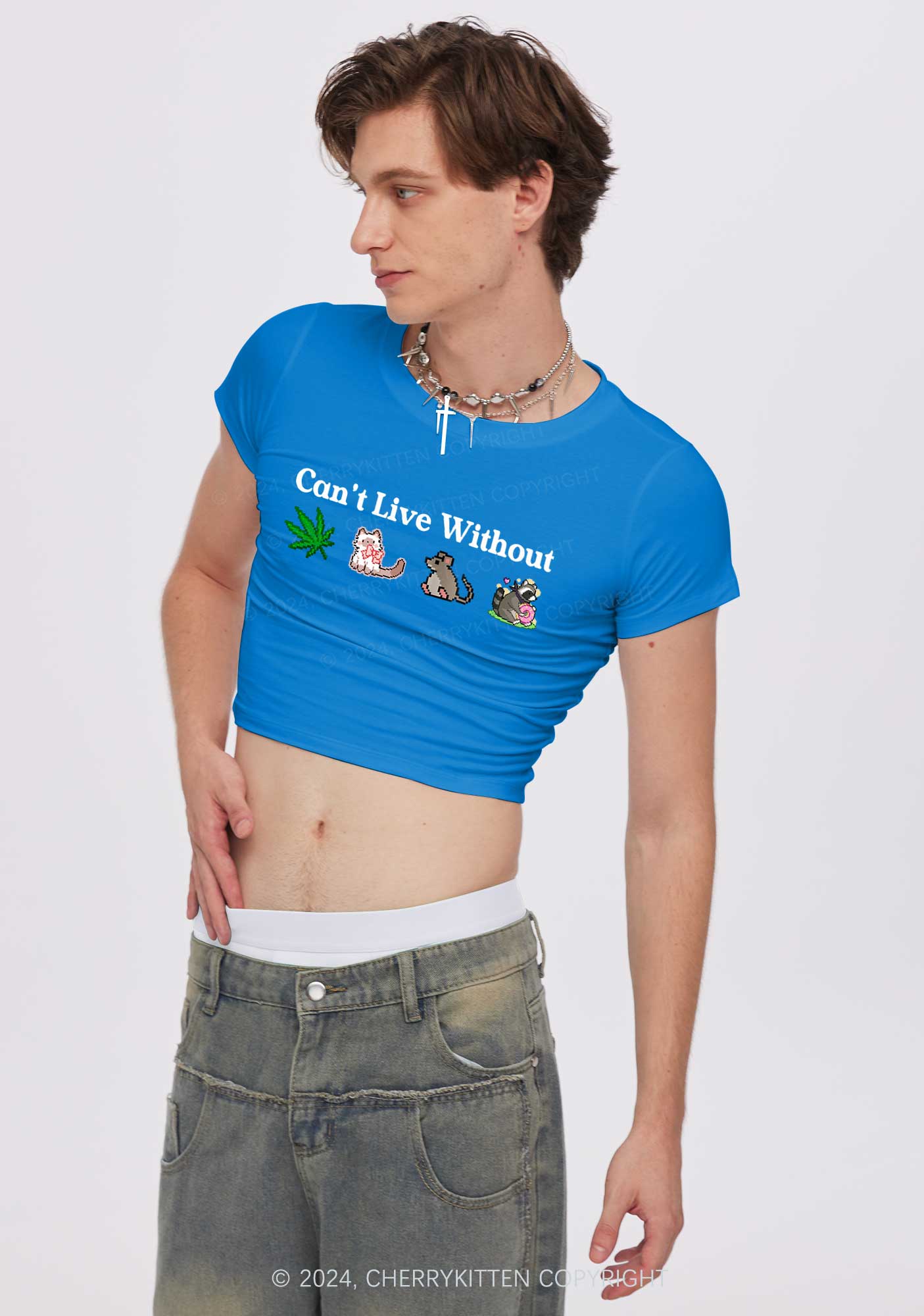 Can't Live Without Y2K Baby Tee Cherrykitten