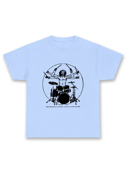 Vitruvian Drummer Chunky Shirt