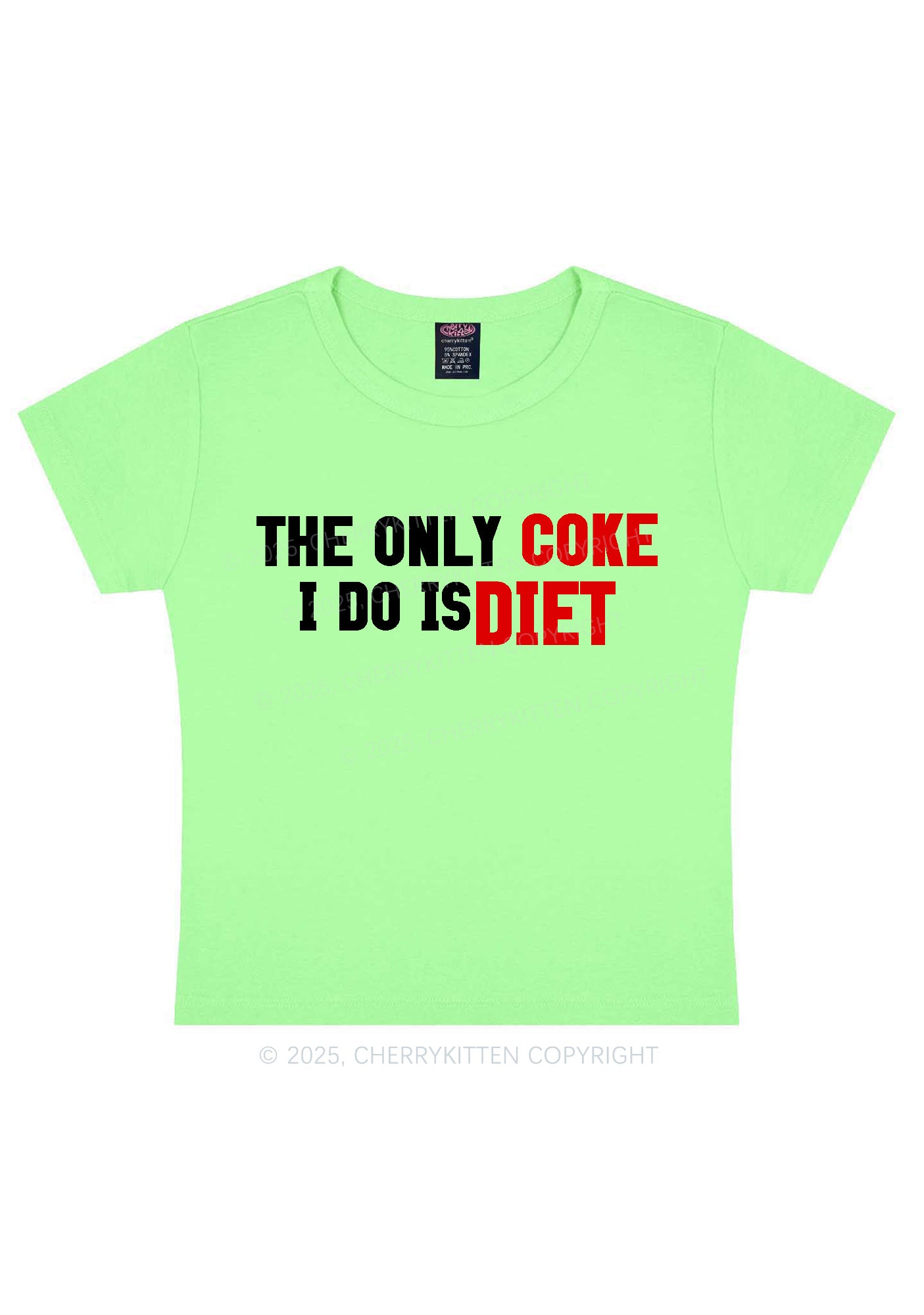 Coke Diet Y2K Baby Tee Cherrykitten