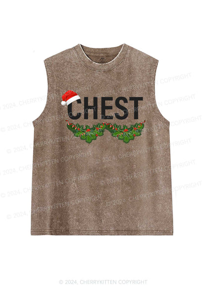 Christmas Chest Y2K Washed Tank Cherrykitten