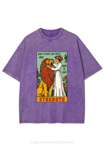 Spit It Out Strength Y2K Washed Tee Cherrykitten