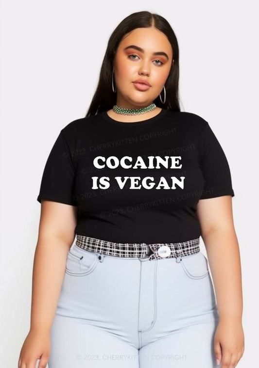 Curvy Cola Is Vegan Y2K Baby Tee Cherrykitten