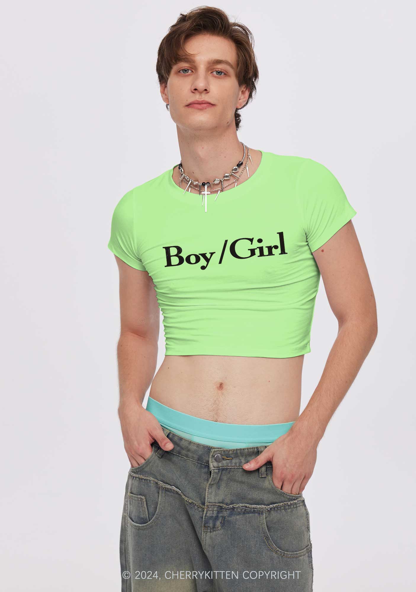 Boy Or Girl Y2K Baby Tee Cherrykitten