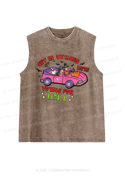 Halloween Get In Witches Y2K Washed Tank Cherrykitten