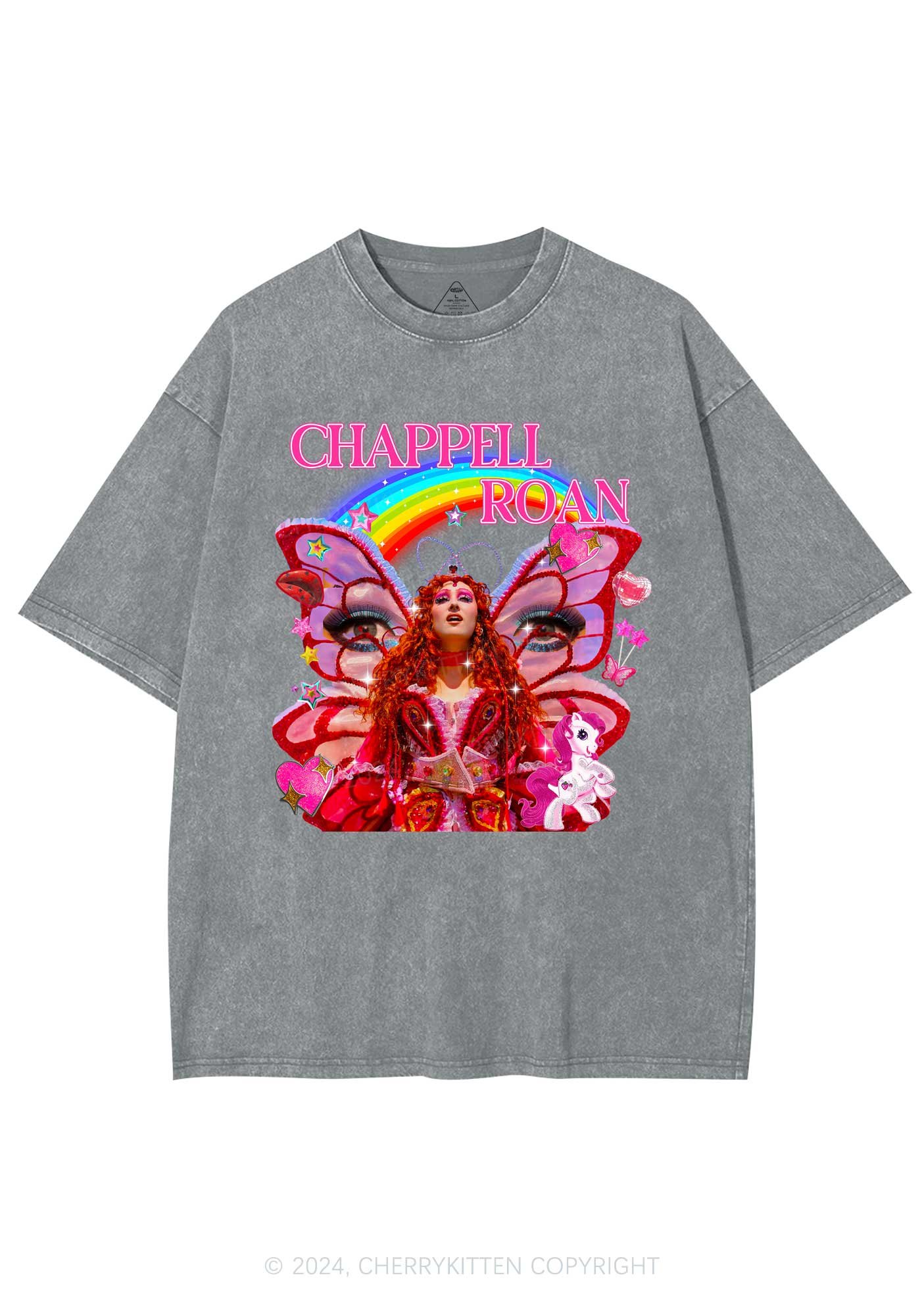 CR Fairy Tour Y2K Washed Tee Cherrykitten