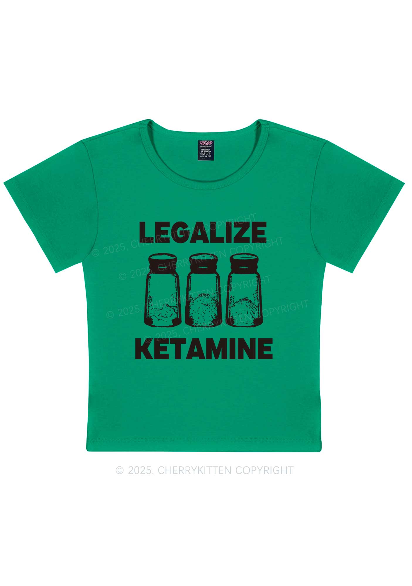 Legalize K Y2K Baby Tee Cherrykitten